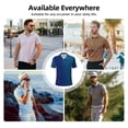 thumbnail image 5 of Logiee teal blue Print Mens Polo Shirts,Mens Golf Polo Shirts,Short Sleeve Casual Polo Shirts for Men,Summer Fashion Beach Shirts-Small, 5 of 6