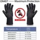 thumbnail image 2 of 33cm Black BBQ Gloves Oven Mitts Extreme Heat Resistant, Heat Proof Grill Gloves, Non-Slip Silicone Barbecue Gloves for Cooking BBQ Baking, 2 of 5
