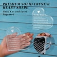 thumbnail image 2 of To My Man Gift for Him Acrylic Anniversary Birthday Valentine's Day Gifts for Boyfriend Husband I Love You Gift for Men Fiancee Keepsake for Groom Couples Christmas Engagement Wedding, 2 of 5