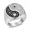 Silver, variant on Men Tai Chi Yin Yang Signet Ring in Stainless Steel, Black and White Stone Curves with Opposite Dots, US Sizes 7-13, Graphic Style and Birthday Gifts