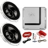 2 VM Audio SRW10 10" Subwoofers DVC 4 Ohm Subs + 2 Channel Amplier + Wiring Kit