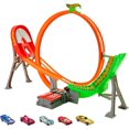 thumbnail image 1 of Hot Wheels Action Power Shift Motorized Raceway Track Set Includes 5 1:64 Scale Cars For Kids Ages 4+ Years - Walmart Exclusive, 1 of 6