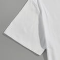 thumbnail image 5 of LUOGENLI T-shirts pour Homme pour Hommes T-shirts Graphiques Vintage T-shirts à Imprimé Floral et Lettrage Col Rond Manches Courtes T-shirts Décontractés d'Été Mode Urbaine Blanc TTG, 5 of 5