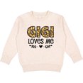 thumbnail image 2 of Inktastic Gigi Loves Me Grandchild Leopard Toddler Sweatshirt, 2 of 4