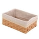 thumbnail image 2 of Cesta de almacenamiento de imitación de mimbre rectangular decorativa rústica L, 2 of 9