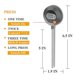 thumbnail image 3 of Kitchen Thermometer Kitchen Thermometer Meat Thermometer Quick Instant Read Digital Thermometer with Magnet for Grilling BBQ Steaks Baking Bread Cakes, 3 of 5