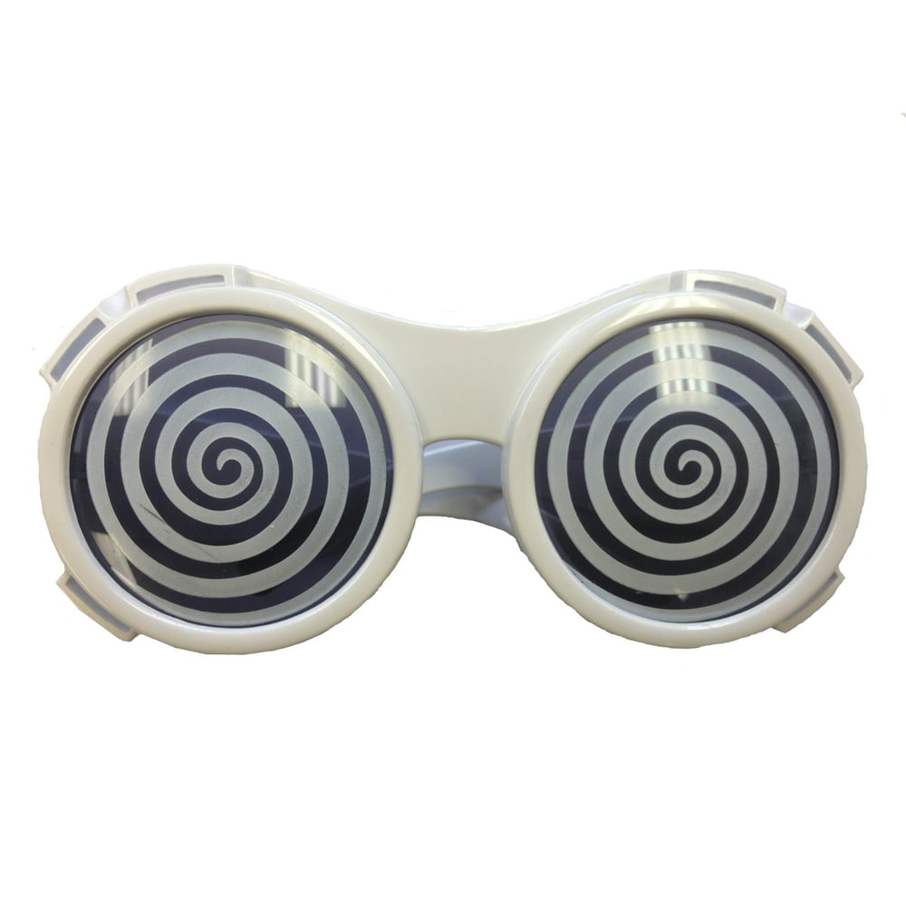 White Round XRay Vision Glasses X Ray Specs Goggles Hypnotize Wonka
