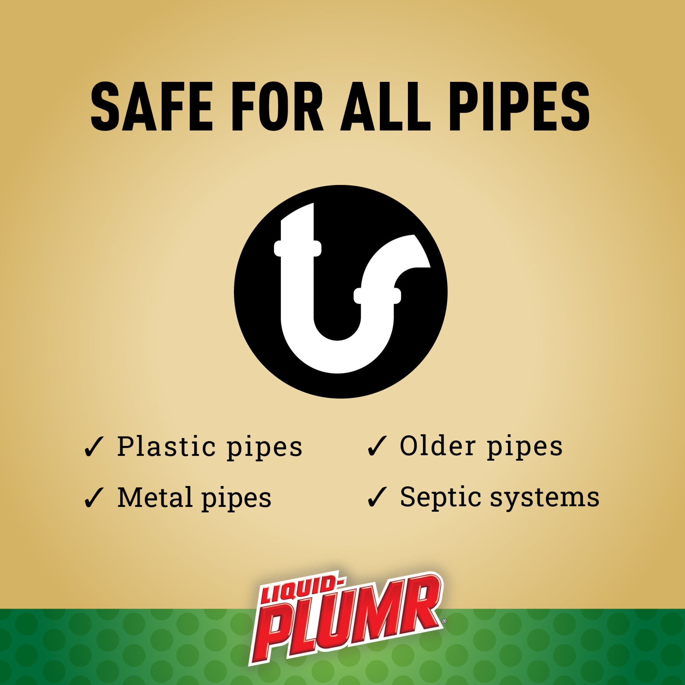 Liquid-Plumr Hair and Drain Clog Remover Gel, Septic Safe, Unscented, 16 fl oz