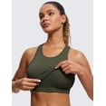 thumbnail image 3 of Sostén CRZ YOGA sin costuras, acanalado, cuello alto, espalda nadadora, talla grande, 3 of 5