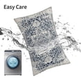 thumbnail image 4 of Boho Pillow Covers 12x20, Blue and White Ethnic Design Outdoor Decorative Throw Pillows for Couch, Carpet Pattern Decor Cushion Cover 2 Pcs Farmhouse Linen Pillowcase for Bed Car Safa, 4 of 6