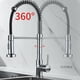 thumbnail image 4 of Grifo de cocina flexible, construcción de acero inoxidable que garantiza durabilidad y longevidad, rociador desplegable para una limpieza expansible y flexible, componentes de latón macizo que, 4 of 5