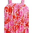 thumbnail image 2 of Wonder Nation Girls Printed Romper, Sizes 4-18, 2 of 3