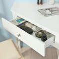 thumbnail image 5 of Haotian FWT31-W White Corner Desk, Triangle Table Desk with Drawer and Shelf, Home Office Desk Computer Workstation,Corner Computer Desk, 5 of 5