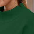 thumbnail image 5 of Womens Oversized Mock Neck Sweatshirts,Long Sleeve Pullover Plus Size Thick Tops,2025 Casual Fall Winter Outfits With Pockets Green XXL, 5 of 7