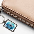 thumbnail image 5 of Orca Whale In Ocean Watercolor Design Metal Rectangle Keychain, 5 of 7
