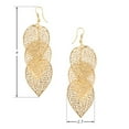 thumbnail image 7 of Ayyufe Women Hollow Leaf Shaped Drop Dangle Hook Earrings Partys, 7 of 7