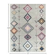 thumbnail image 2 of Soleil BR15B Native Grey Tribal Moroccan Light Gray Area Rug, 6'x9', 2 of 9