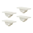 thumbnail image 3 of LOVIVER 4 Pièces Petites Poulies Fixes de Pâte de Roulette Accessoires pour Boîte de Rangement Robuste, 3 of 7