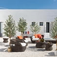 thumbnail image 4 of Qinaqin Artificial Oliva Tree 4.25FT(51in) Alto Fau x Silk Trees para Oficina en Casa Living Sala de Profundidadcor Indoor Fake Potted con Natural Madera Trunk y Lifelike Fruits, 4 of 6