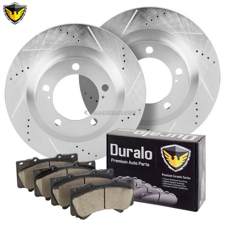 Front Brake Pads And Rotors Kit For Toyota Tundra Sequoia Land Cruiser (Best Brake Pads For Toyota Tundra)