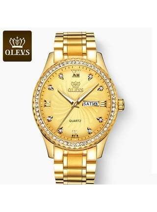 High Quality 41mm Diamond Mens Watch With Options, Gold Shell