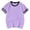 Purple, variant on REDARER Girls' Striped Graphic Tee - Short Sleeve Summer Casual Cute Printed Fashion Comfortable Toddler Kids Daily Layering Top,4-5 Years