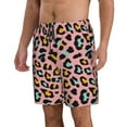 thumbnail image 2 of Naloa Leopard Men's Beach Shorts, Surfing shorts, Swim trunks, Quick Dry Swim Trunks for Surfing Beach Fun - X-Large, 2 of 9