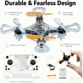 thumbnail image 6 of Mini Drone Beginner-Friendly Stunt Flyer, Beginner Friendly Stunt Flyer, 2025 Mini Unmanned Small Four-Axis Remote Control Aircraft, 360° Rotating with LED& Altitude Hold, for All-Ages (Blue*2), 6 of 15