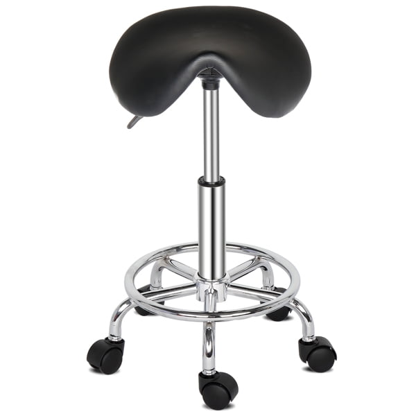 Saddle Stool Ha Ha Feet Rotation Bar Stool Black