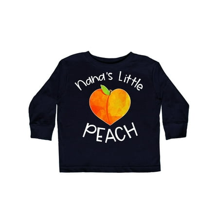 

Inktastic Nana s Little Peach Cute Peach Heart Gift Toddler Boy or Toddler Girl Long Sleeve T-Shirt