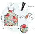thumbnail image 7 of Pioneer Flower Floral Print Pattern Kids Aprons for Girls and Boys,Adjustable Neck Strap Toddler Aprons for Kids Cooking Baking, 7 of 7