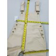 thumbnail image 6 of new WEWOREWHAT women jean overall jumpsuit tapered WWO57-1 beige sz 00 $168, 6 of 9
