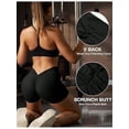 thumbnail image 3 of 1pc Women's High Waist Deep V-Shaped Yoga Shorts Tummy Control Athletic Running Summer Gym Short Pants For Sports Workout, 3 of 5
