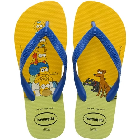 

Havaianas Mens and Womens The Simpsons Flip Flop Sandal Citrus Yellow Size 9/10 Mens
