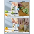 thumbnail image 4 of Electric Cheese Grater, Reemix 5 Multi Blade Cheese Shredder Salad Maker for Home Kitchen Use, Detachable Vegetable Slicer Electric Grater for Cheese, Vegetables, Fruits, 4 of 7