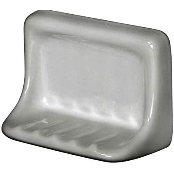 Daltile Restore 6 in. x 3 in. x 4 in. Glazed Ceramic Soap Dish in Bright White$$Home Decor, Kitchen, & Other