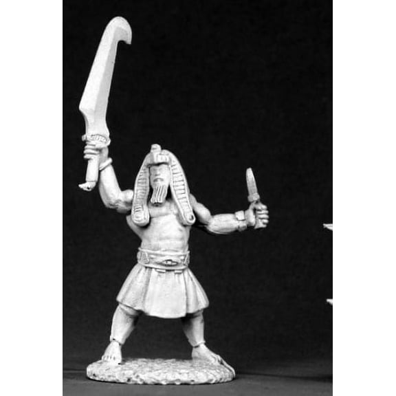 Reaper Miniatures Akbeth, Heroic Pharaoh #02625 Dark Heaven Unpainted Metal