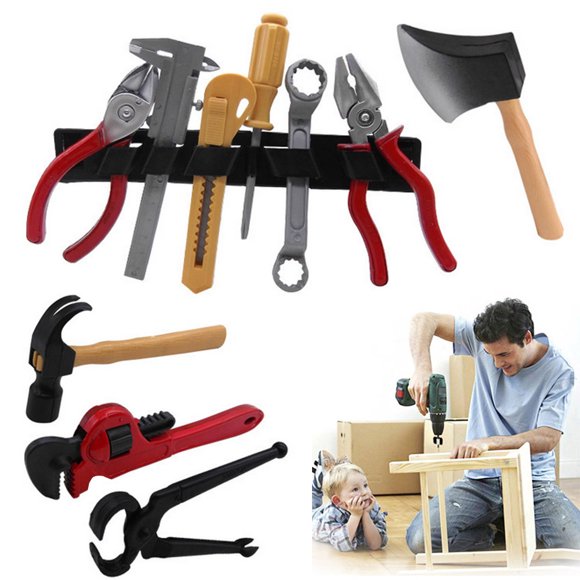 Toy Tool Set for Boys 14pcs Pretend Play Construction Toy with Storage Bag&Kids Toolbelt, Electric Drill Toy, Tape Measure, Goggle Toys Durable Kids Tool Accessories for 3 4 5 6 Year Old Kids Boys