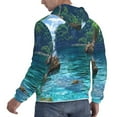 thumbnail image 6 of Sikiie Tropical Paradise Window View Men's Hoodie, Essentials Hoodie, Sweatshirt, Pullover Hooded Sweatshirt for Men-Medium, 6 of 7