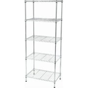 Karl home 4-TierHeavy Duty Metal Storage Shelves, Adjustable Wire Shelf Rack for Kitchen/Bathroom/Pantry/Cabinet/Garage Organizers,700lbs Capacity, 35.43”L x 13.78”W x 47.24" H, Chrome