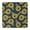 Blue Sunflower Leaf, variant on Blue Sunflower Leaf Pattern Square Fitted Tablecloth with Elastic Edge,Square Table Cover,Washable Elastic Table Cover for Home Kitchen Party Decor 34"x34"