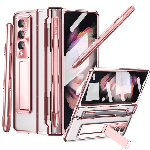 Funda para teléfono YQODSZ Samsung Galaxy Z Fold 3 rosa con S Pen