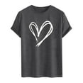thumbnail image 3 of hotojiny Men Valentine's Day Shirt Lightweight Crew Neck Fashion T-Shirts Heart Graphic Short Sleeve Tee Summer Tops, 3 of 4