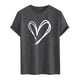 thumbnail image 3 of Tops para hombre, blusas y camisas de cuello redondo y manga corta para hombre. Camiseta/camisa informal de cuello redondo y manga corta con estampado de corazones para hombre. Tops de poliéster para, 3 of 4