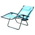 thumbnail image 5 of Set of 2 Jeco Oversized Zero Gravity Chair with Sunshade and Drink Tray - Green, 5 of 8