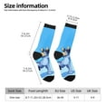 thumbnail image 2 of Silaia Bluey Print Adult Socks, Athletic Socks, Mens and Womens Crew Cushion Socks,Work Athletic Running Socks,Casual Breathable Socks, 2 of 6