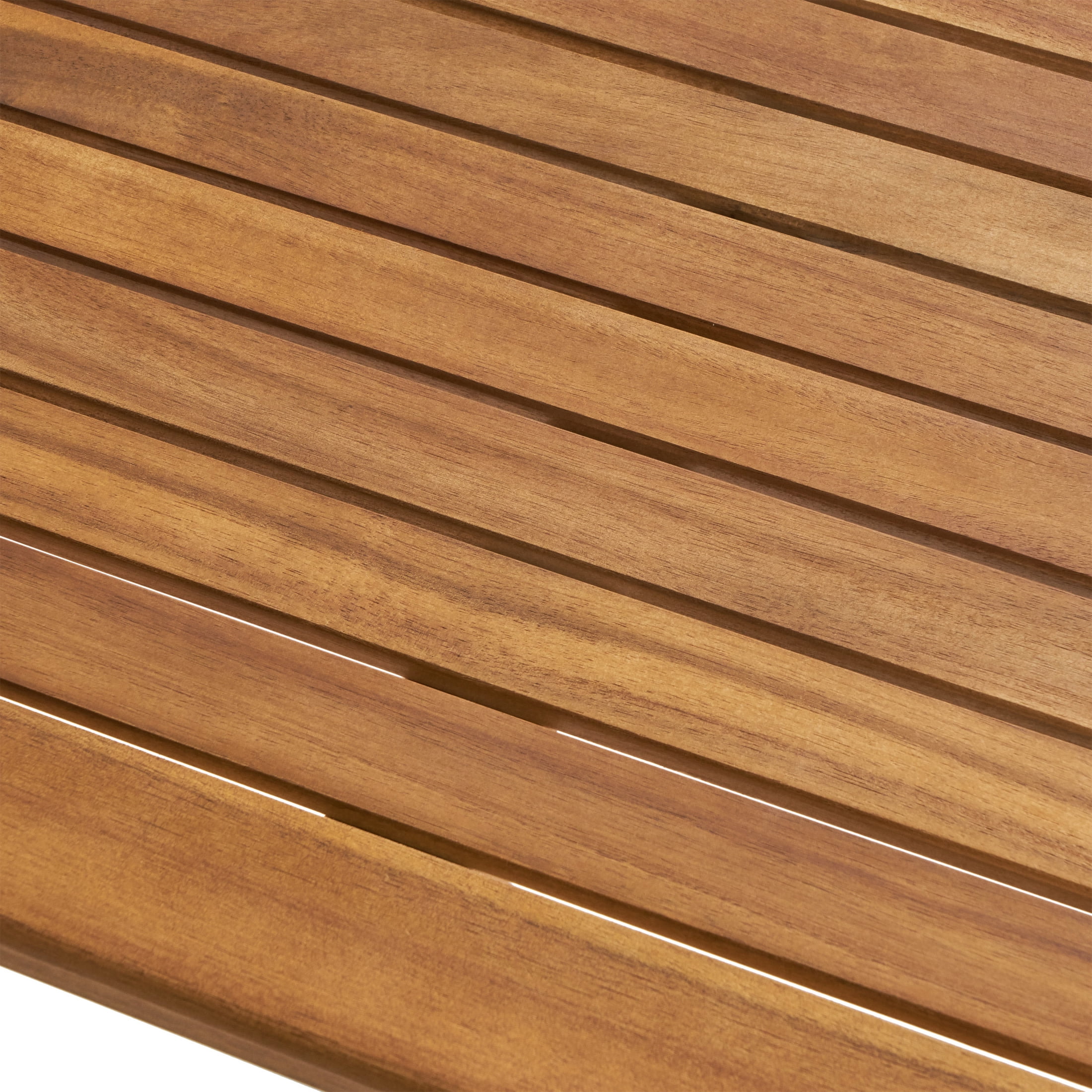 Noble House Polaris Outdoor Minimalist Acacia Wood Rectangle Bar Table - Teak