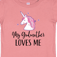 thumbnail image 4 of Inktastic My Godmother Loves Me Unicorn Girls Baby T-Shirt, 4 of 5