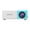 Blue and white dual-screen version (no system, supports wired screen mirroring from mobile phones), variant on YG-300 Children's Version Mini Portable Projector Supports Power Bank Power Supply Multi-Port Home Theater Projector