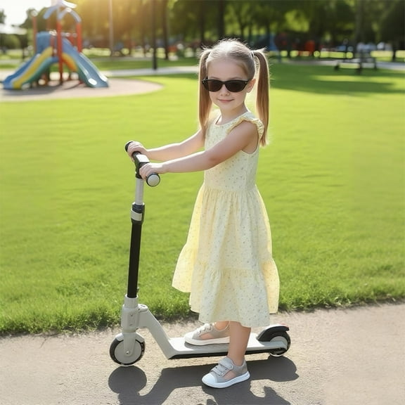 Kids scooter 3-12 years old, with illuminated wheels and pedals, handlebar adjustable in 3 levels, foldable scooter